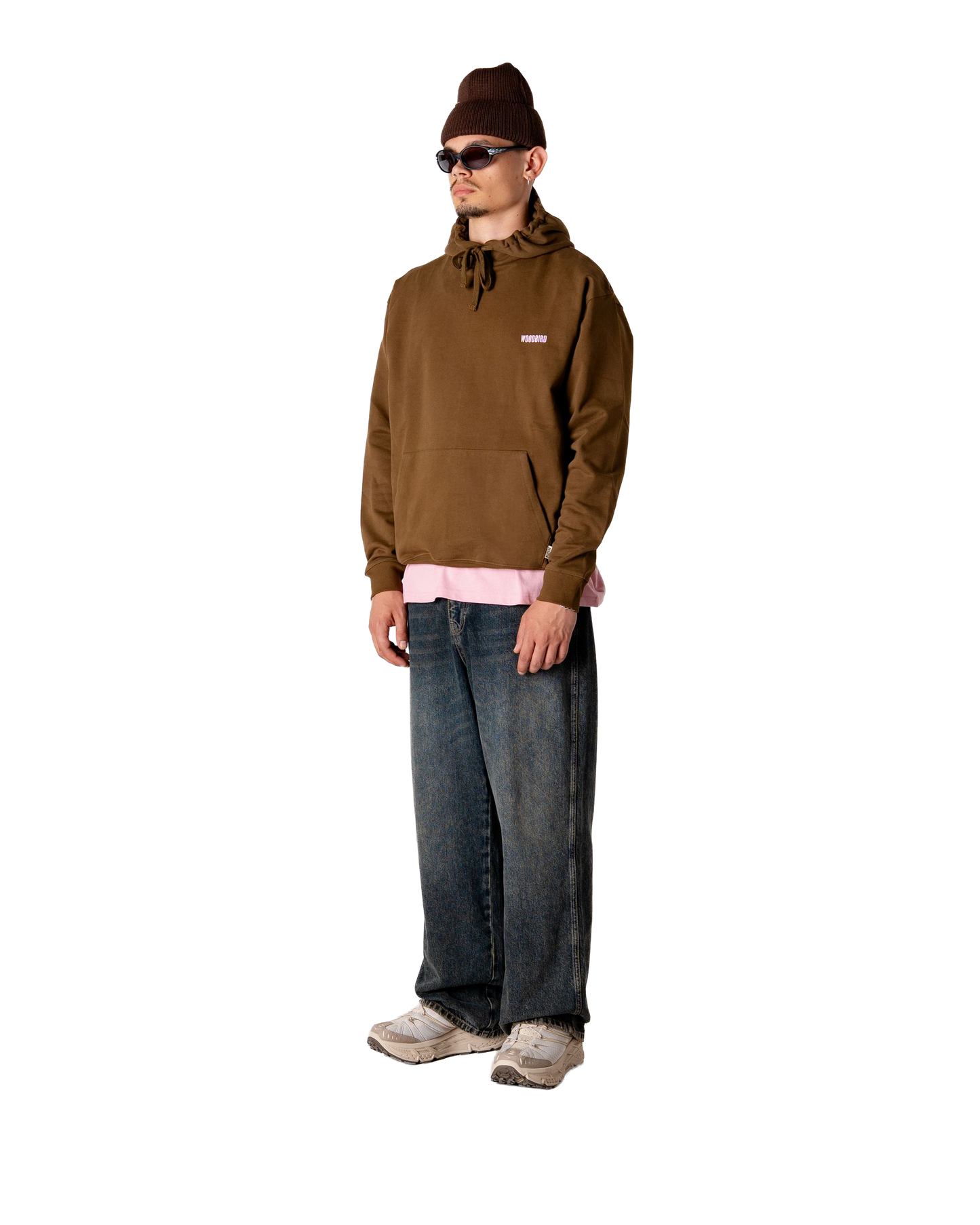 Woodbird WBPacs Founded Hoodie Sweats Dark Brown