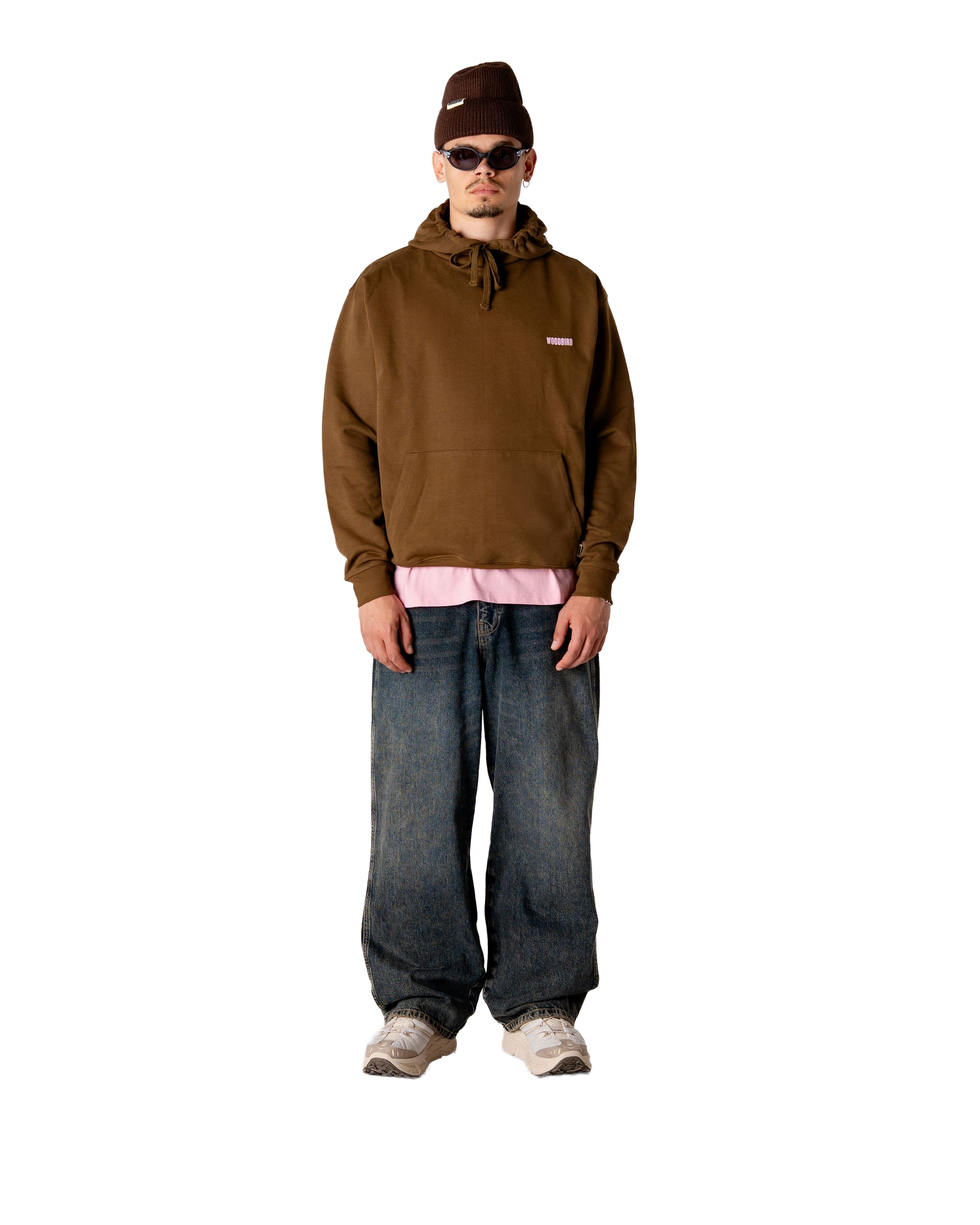 Woodbird WBPacs Founded Hoodie Sweats Dark Brown