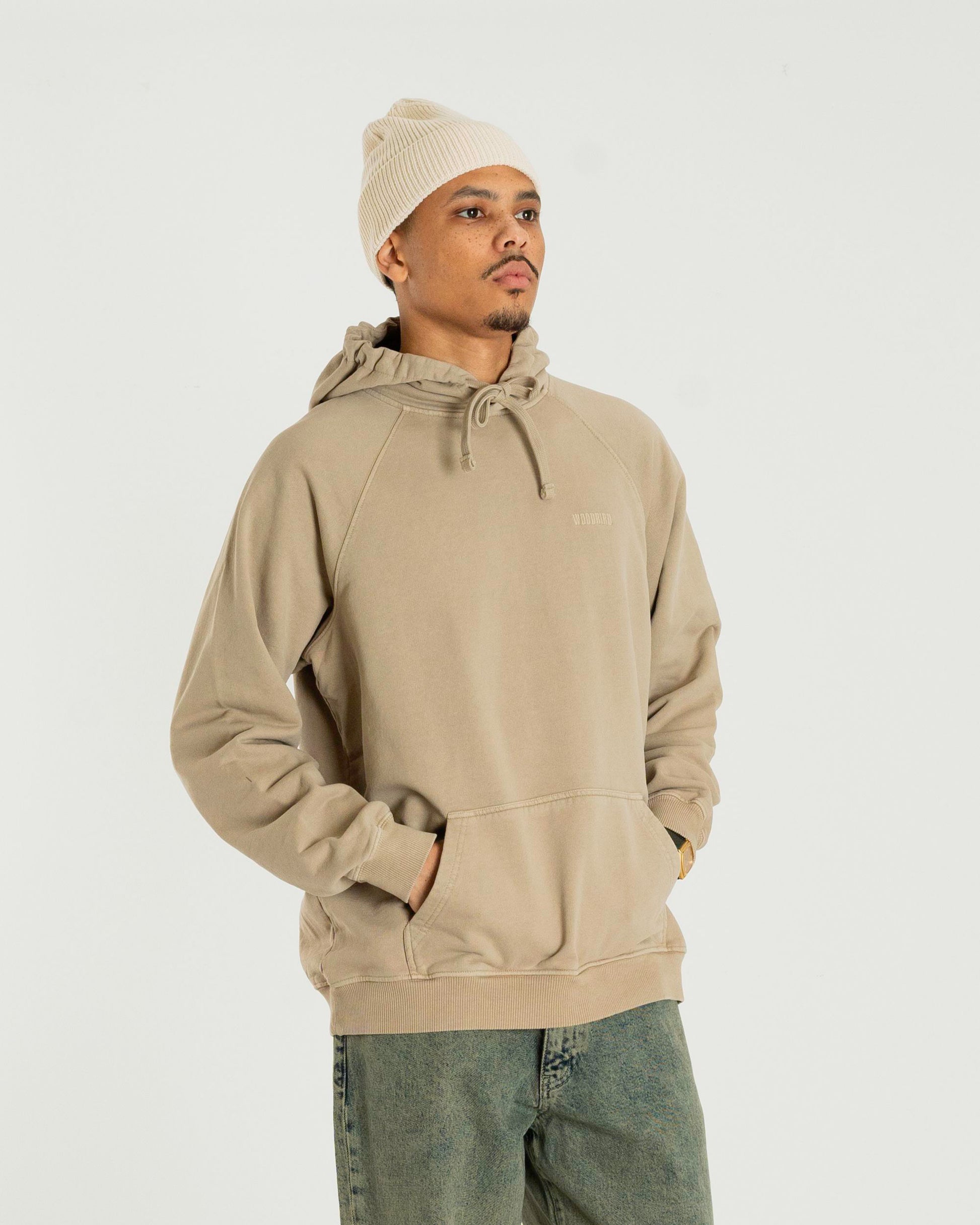 Woodbird WBPaw Washed Hoodie Sweats Light Sand