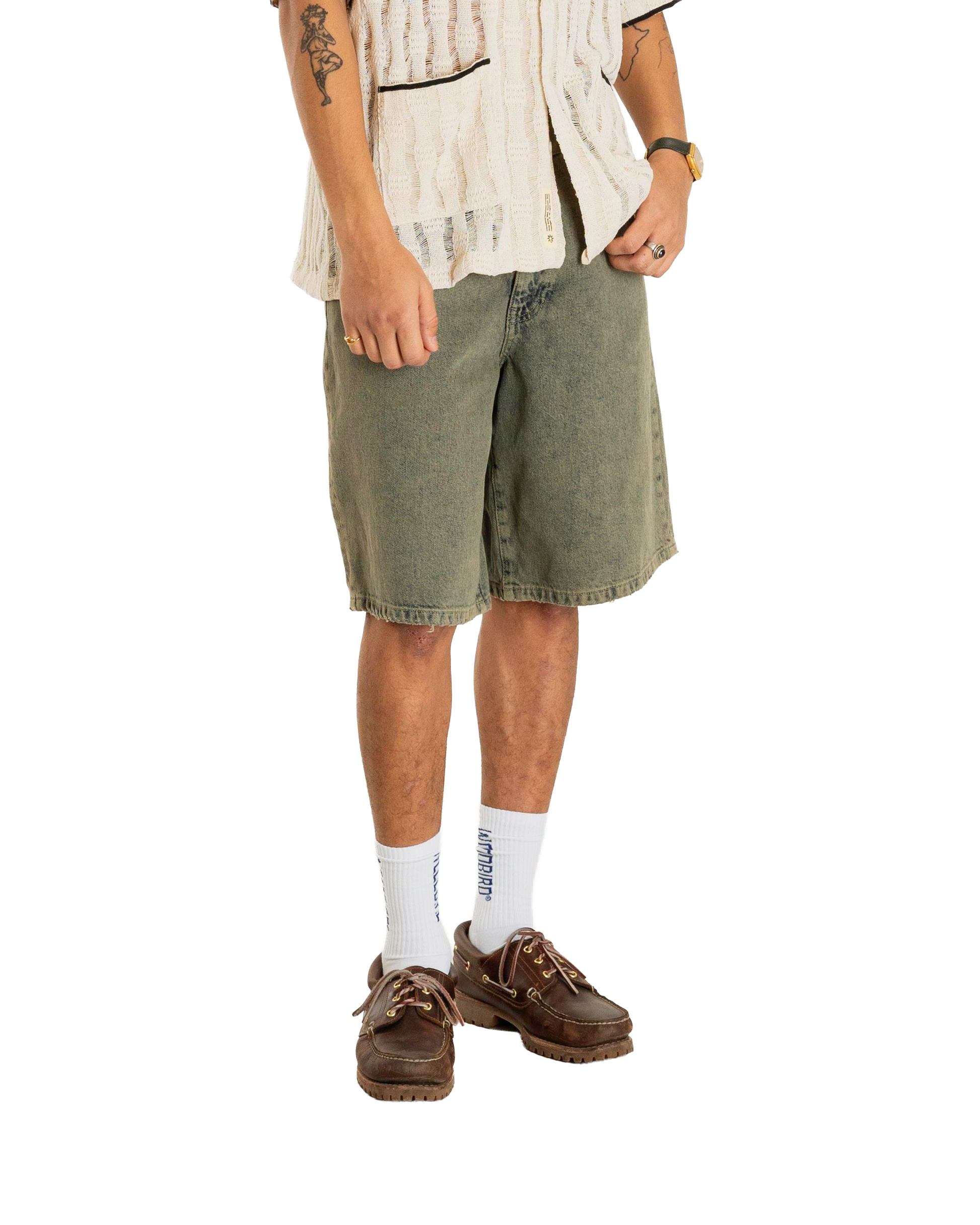 Woodbird WBRami Dirt Shorts Shorts Dark Green