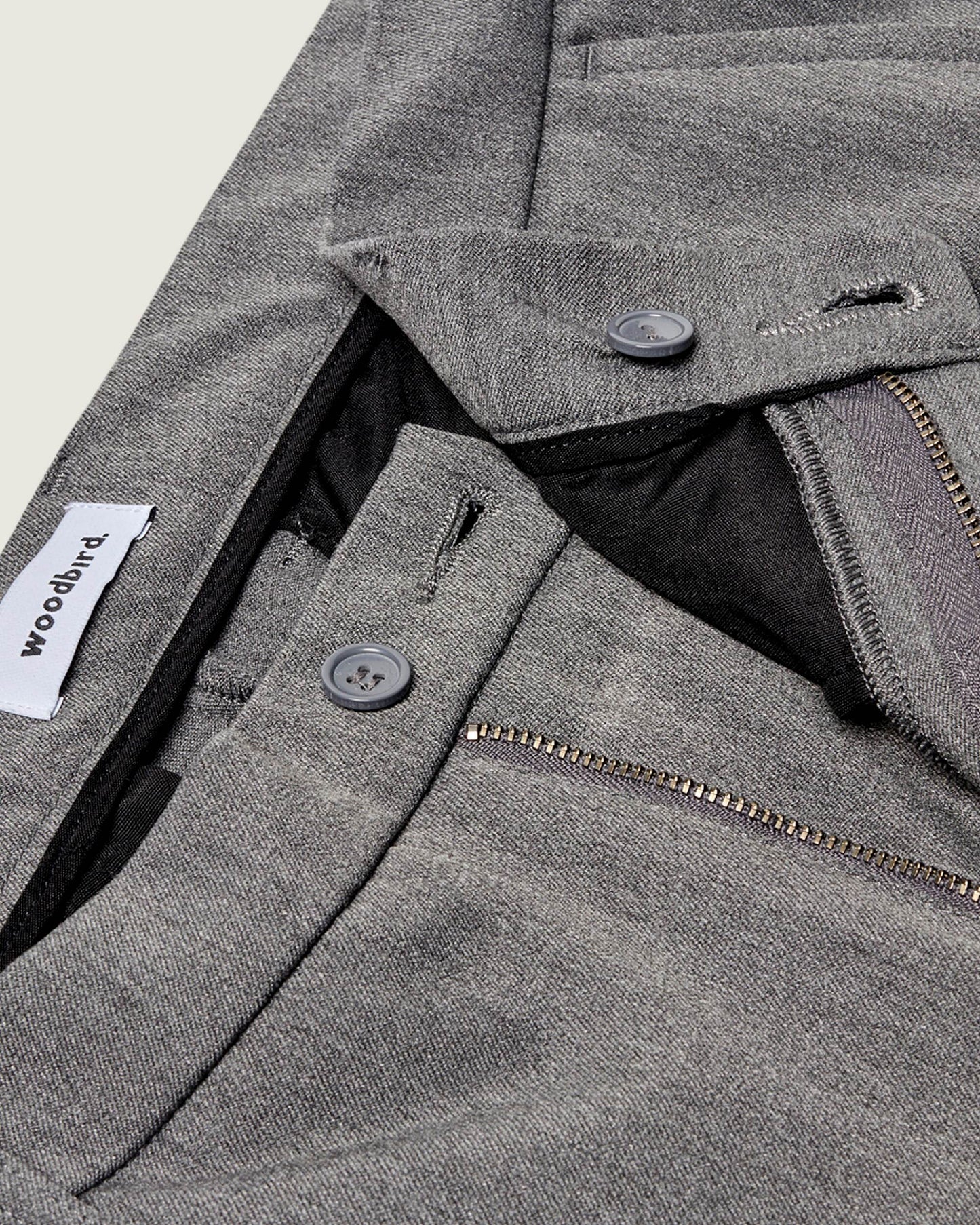Woodbird WBSteffen Twill Pant Pants Light Grey