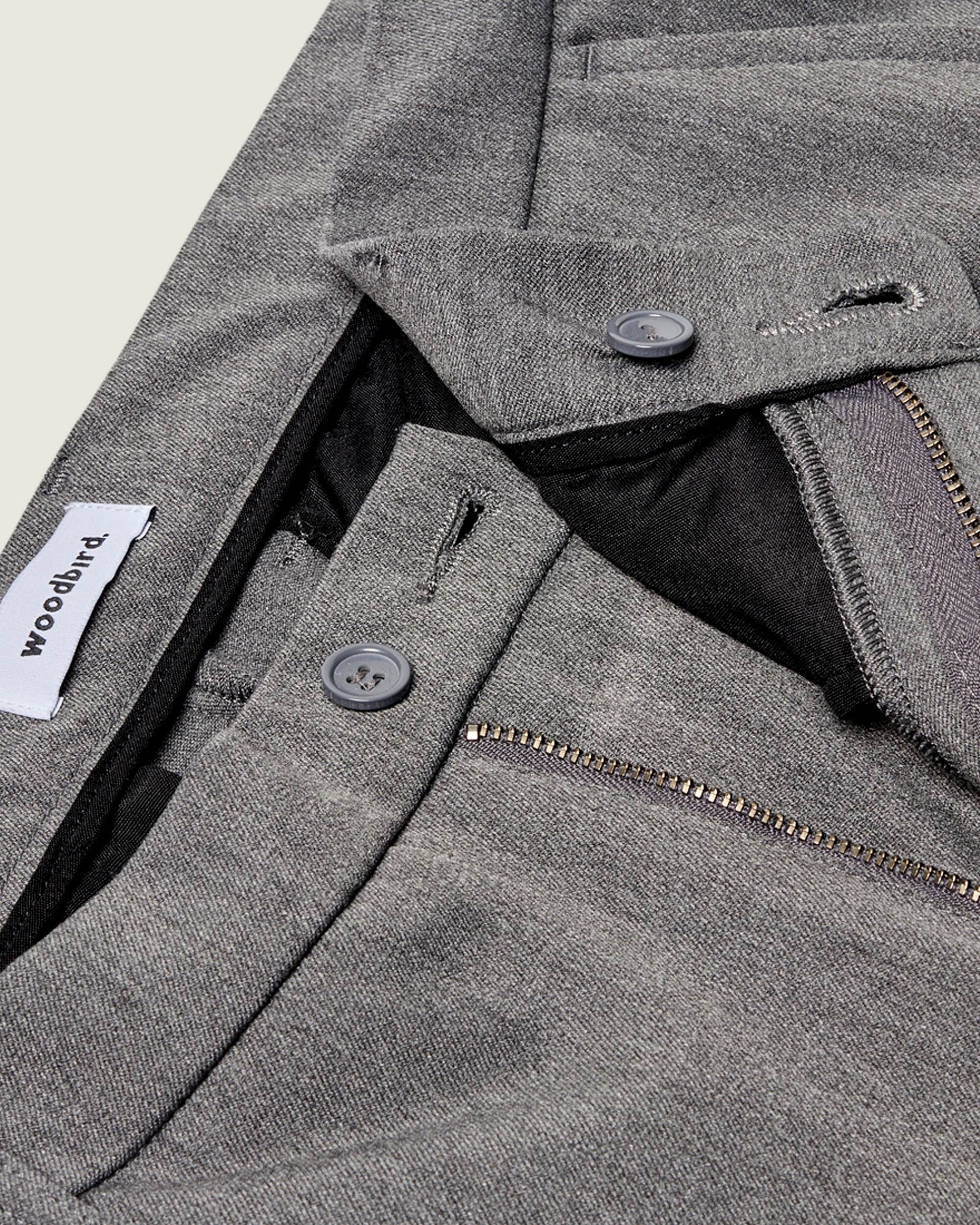 Woodbird WBSteffen Twill Pant Pants Light Grey