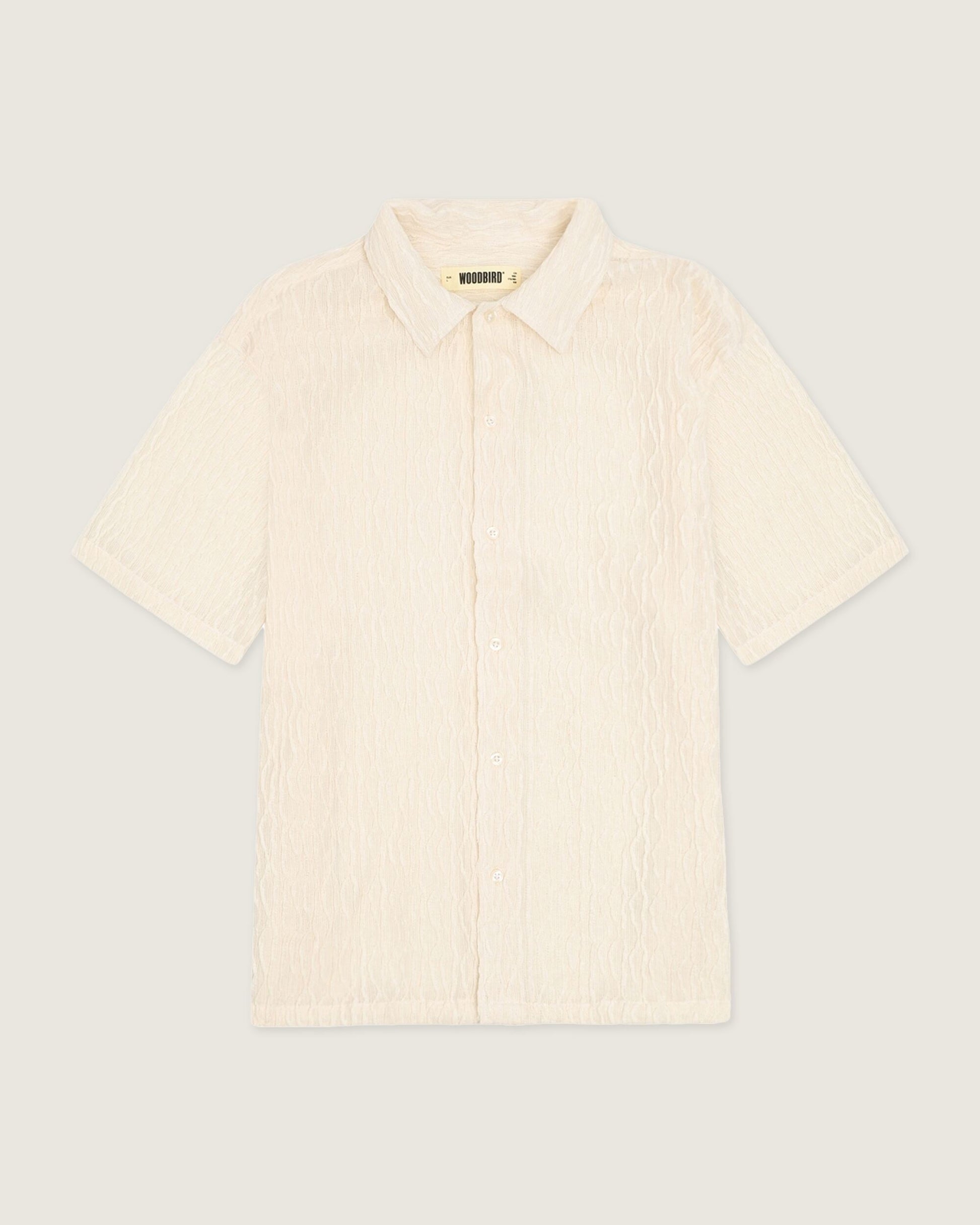 Woodbird WBSunny Crooque Shirt Shirts Off White