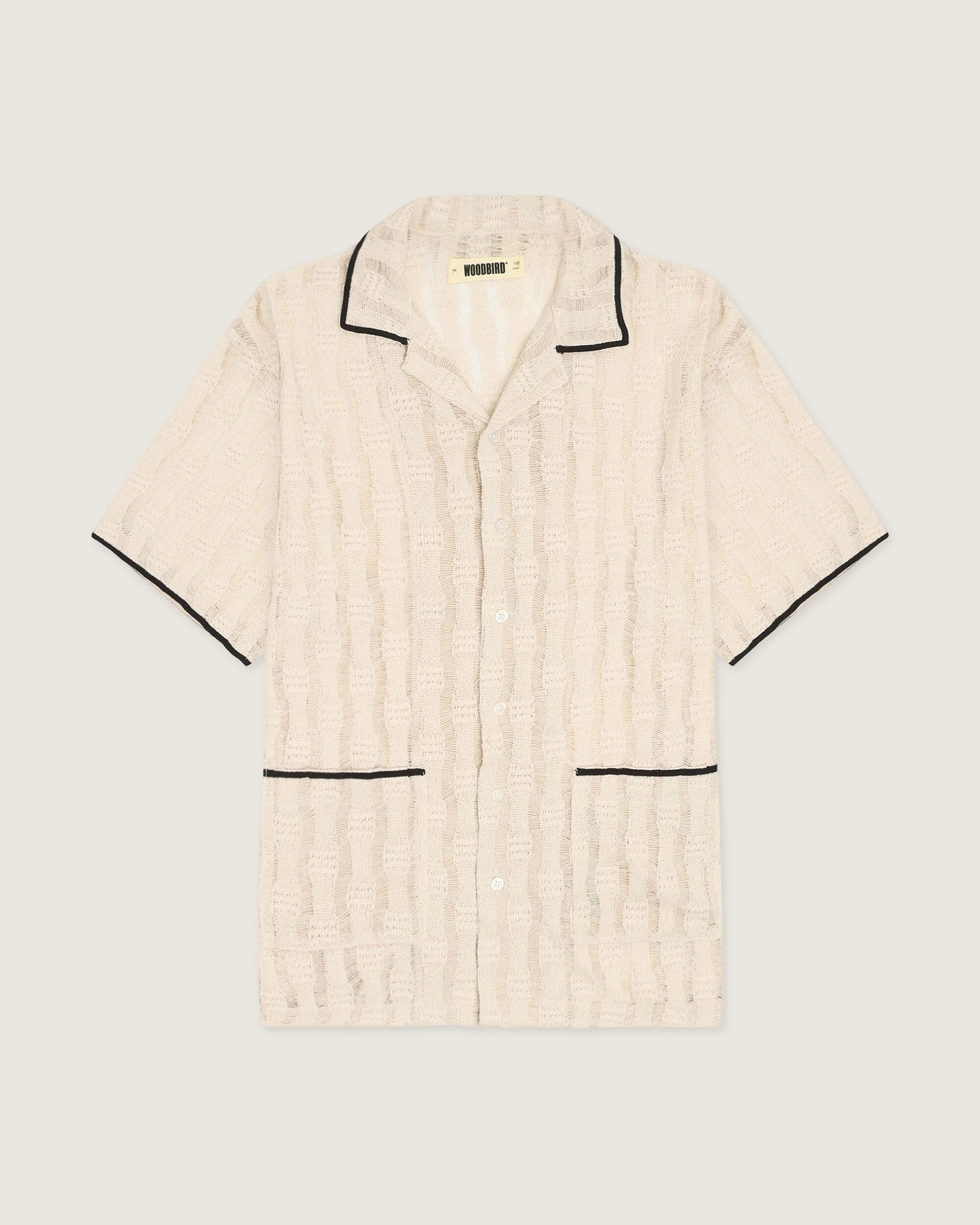 Woodbird WBSunny Granny Shirt Shirts Off White