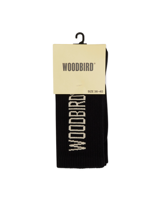 Woodbird WBTennis Logo Socks 2 pack Accessories Black