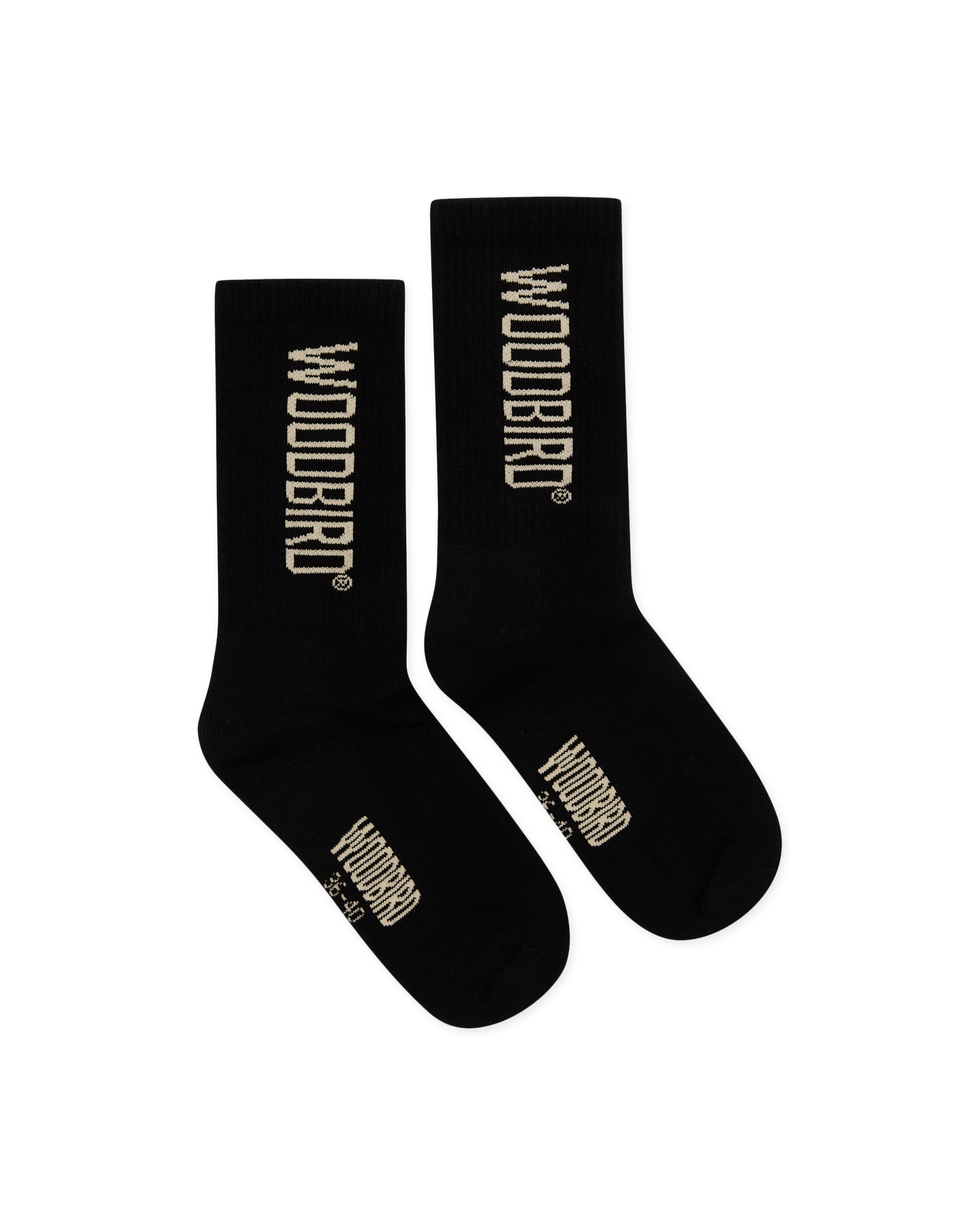 Woodbird WBTennis Logo Socks 2 pack Accessories Black