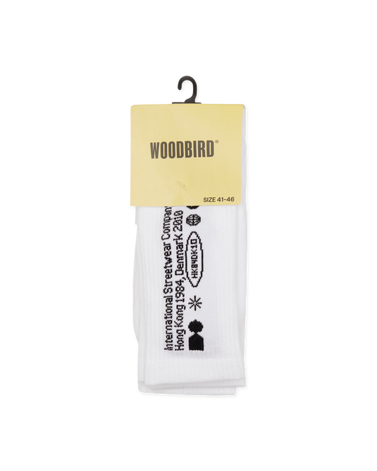 Woodbird WBTennis Tech Socks 2 Pack Accessories White