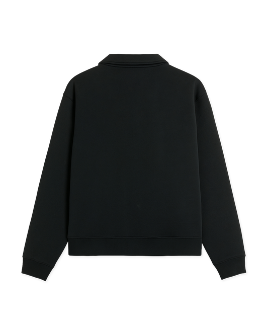 Woodbird WBTom Full Zip Polo Sweats Black