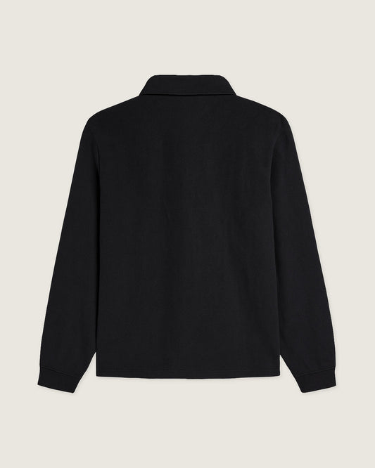 Woodbird WBTom Knitted Polo T-Shirts Black