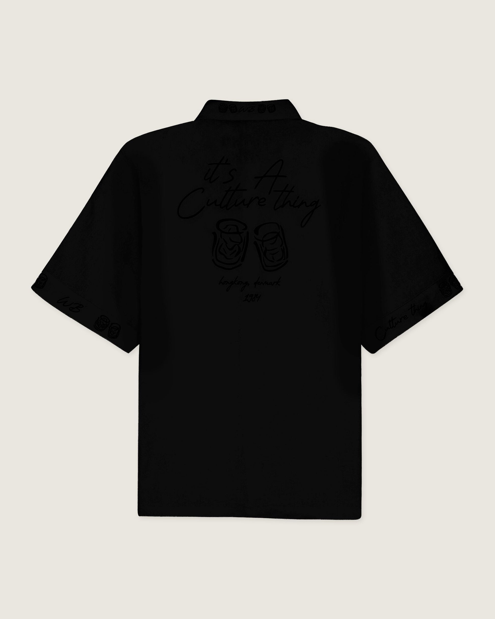 Woodbird WBWang Embroid Shirt Shirts Black