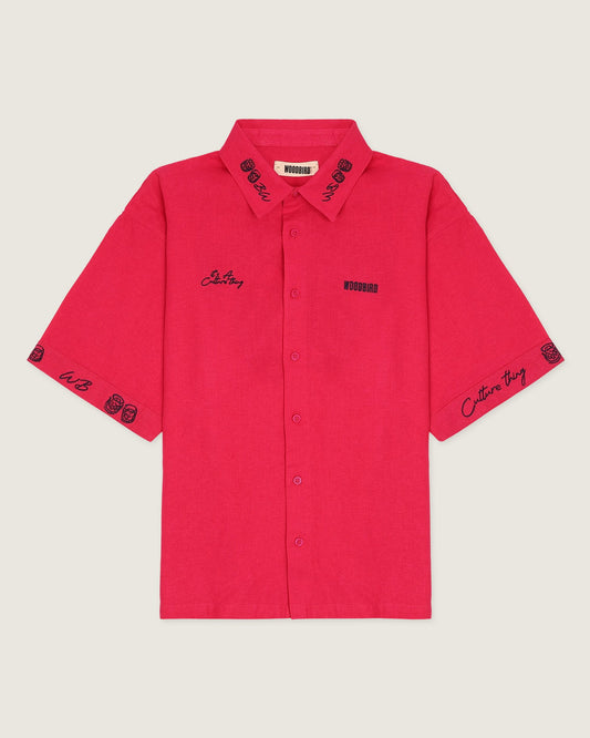 Woodbird WBWang Embroid Shirt Shirts Pink