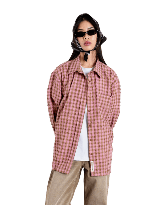 Woodbird Female WBWun Check Shirt Shirts Pink