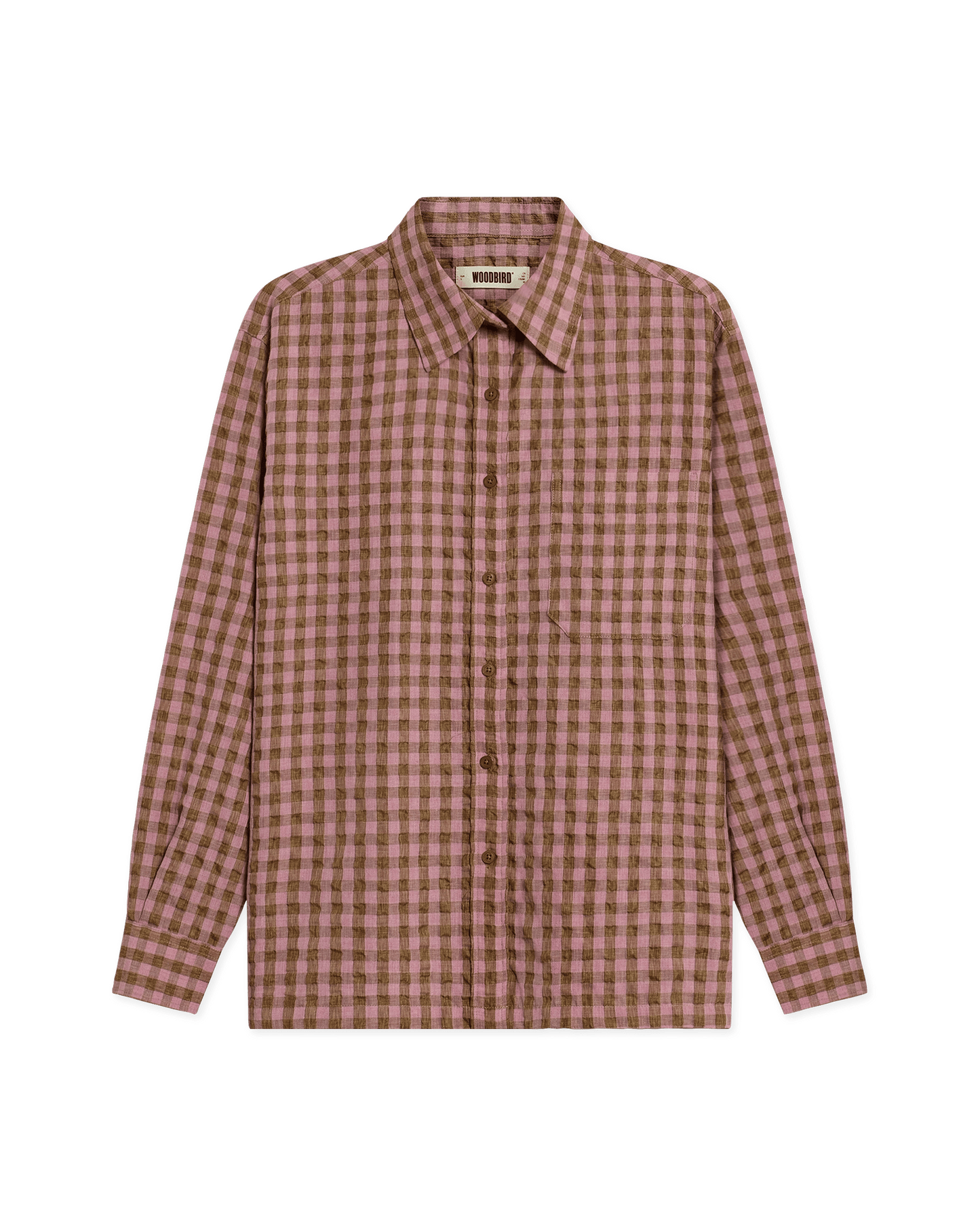 Woodbird Female WBWun Check Shirt Shirts Pink