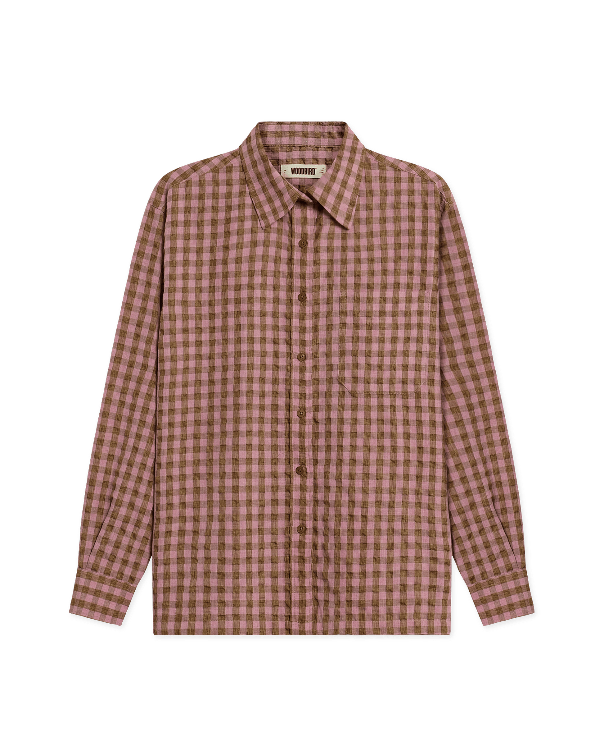 Woodbird Female WBWun Check Shirt Shirts Pink