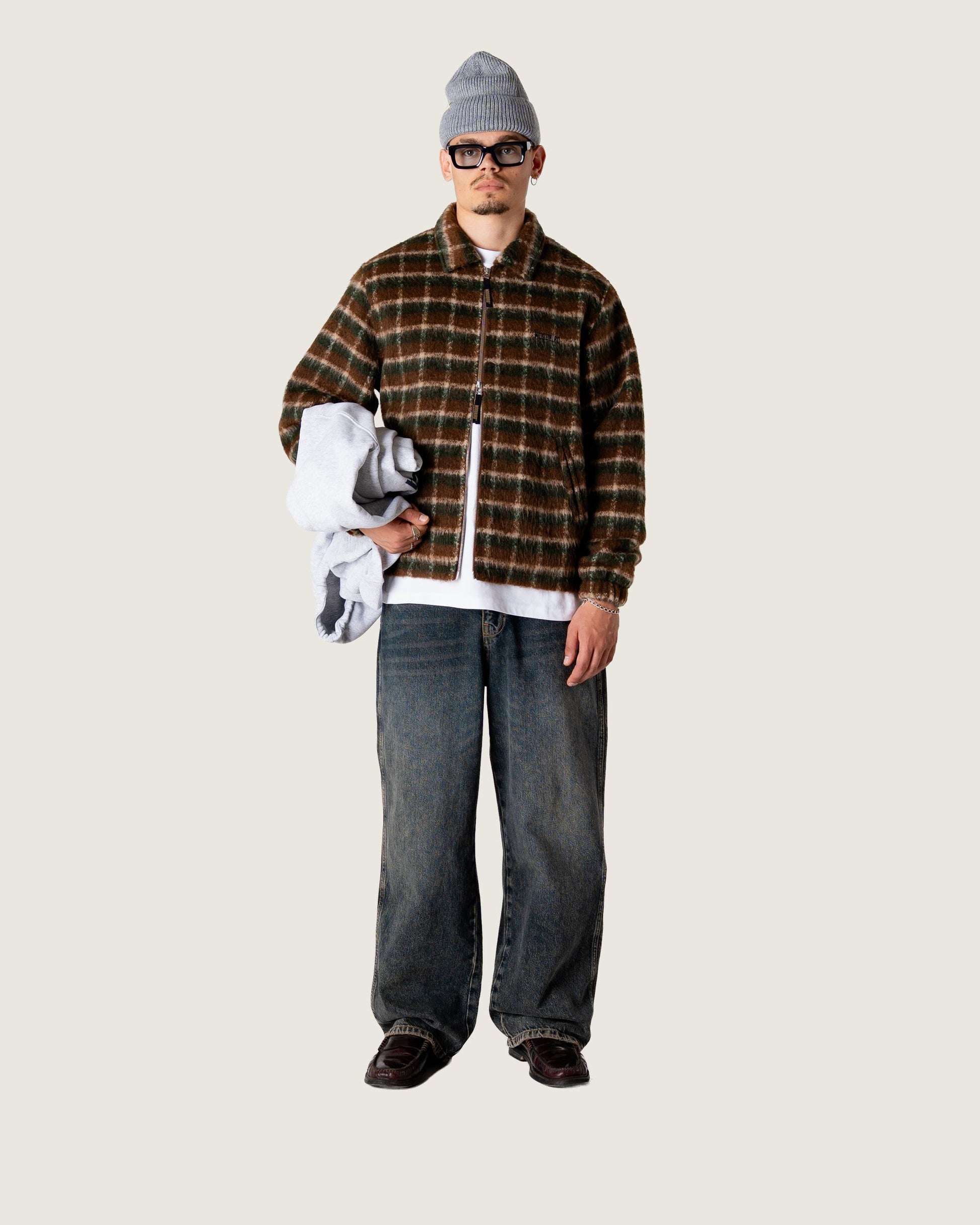 Woodbird WBYouth Fuzzy Jacket Jackets Dark Green