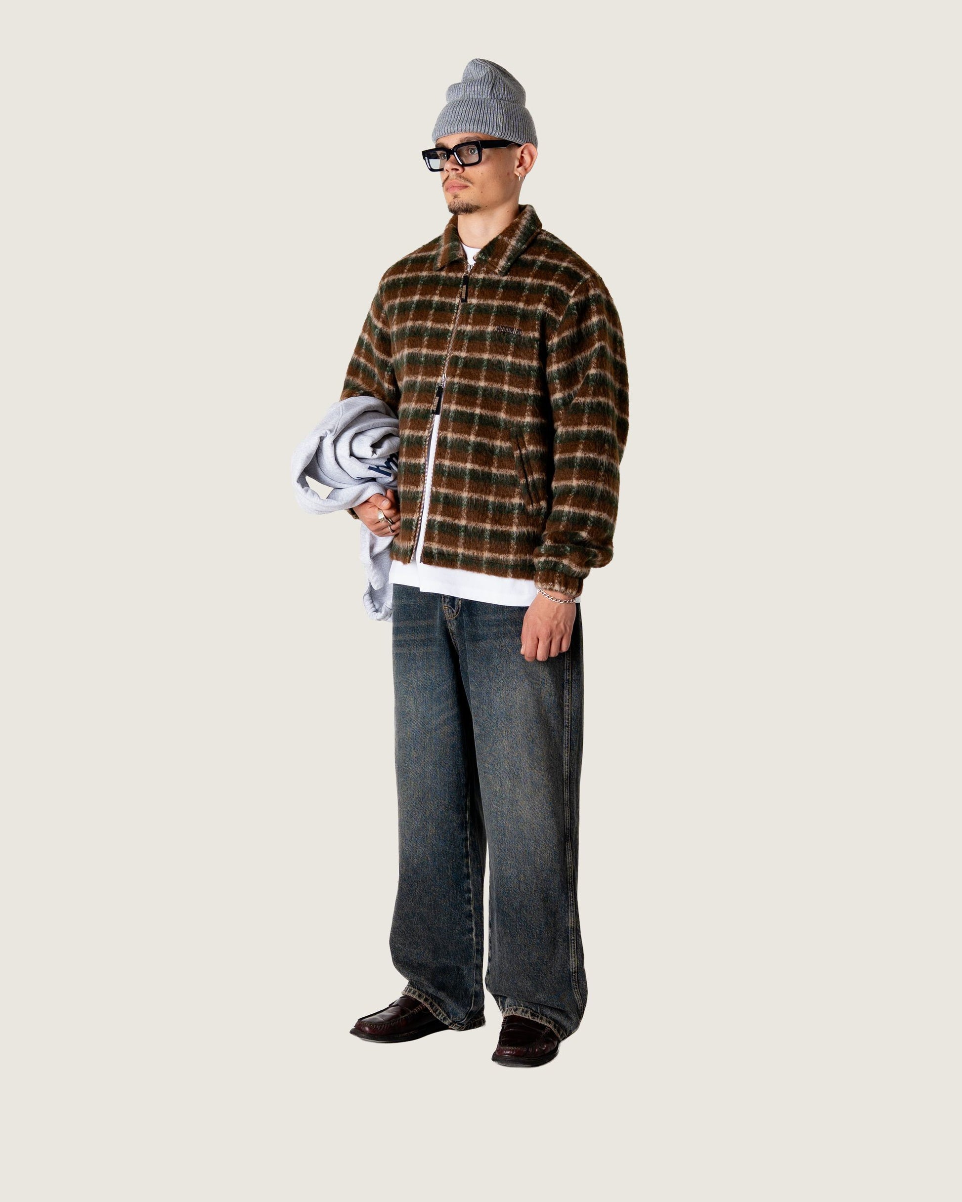 Woodbird WBYouth Fuzzy Jacket Jackets Dark Green