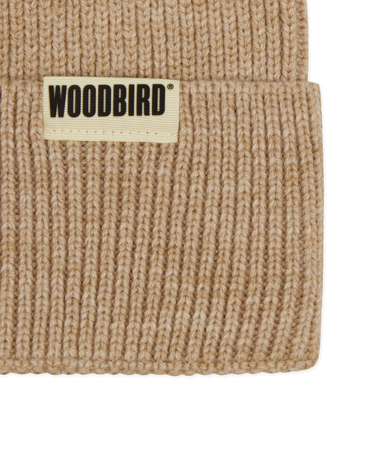 Woodbird WBYupa Long Beanie Accessories Camel