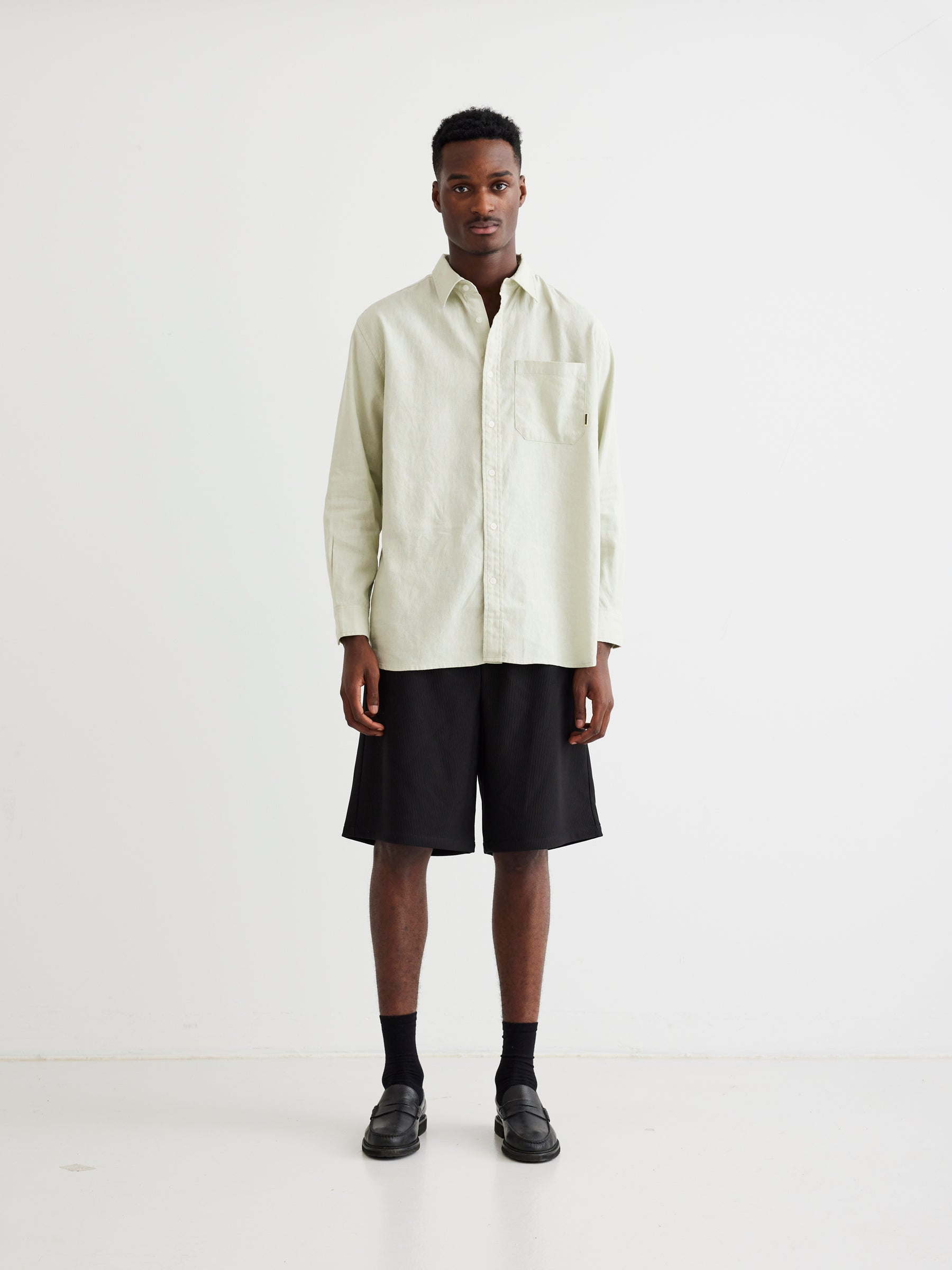 Woodbird WBYuzo Linen Shirt Shirts Mint Green