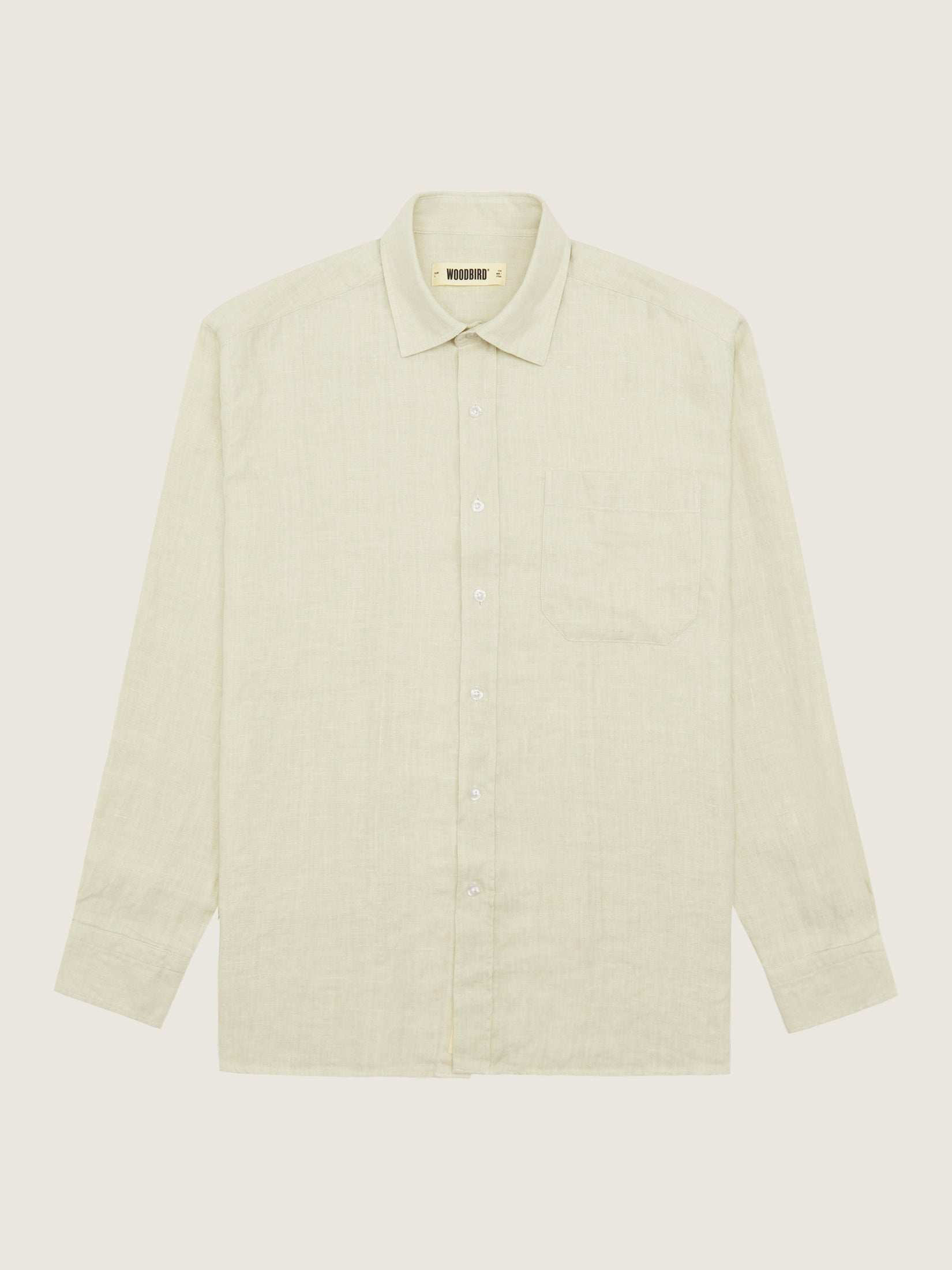 Woodbird WBYuzo Linen Shirt Shirts Mint Green