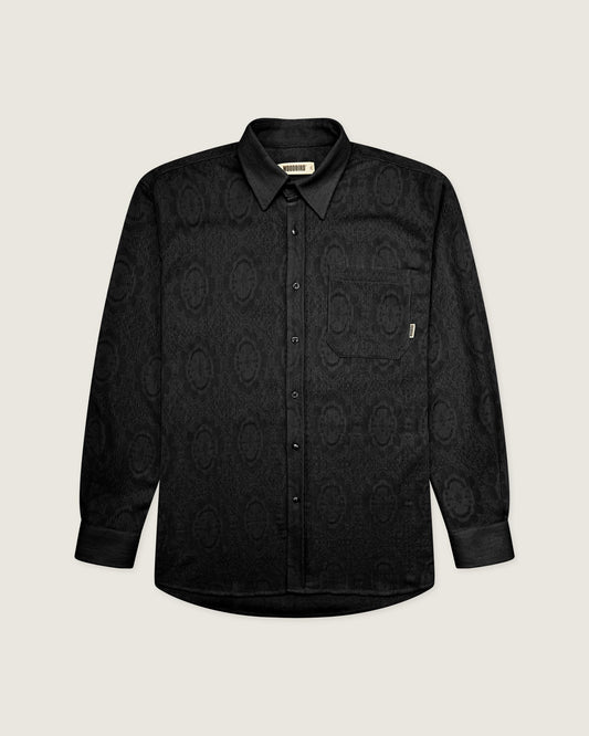 Woodbird WBYuzo knitted shirt Shirts Black