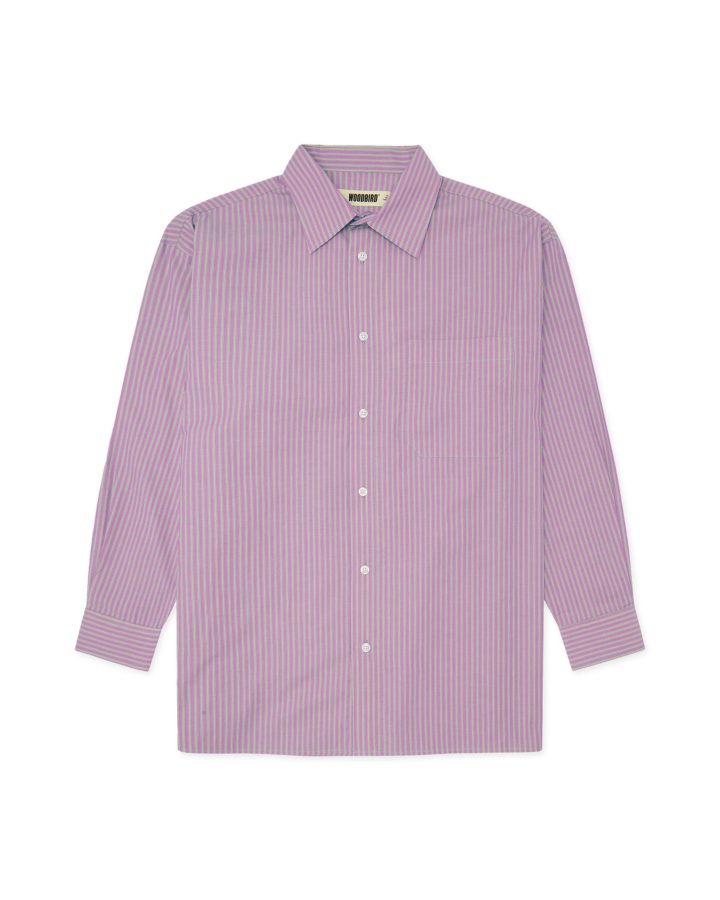 Woodbird Female WBZimo Stripped Shirt Shirts White-Pink