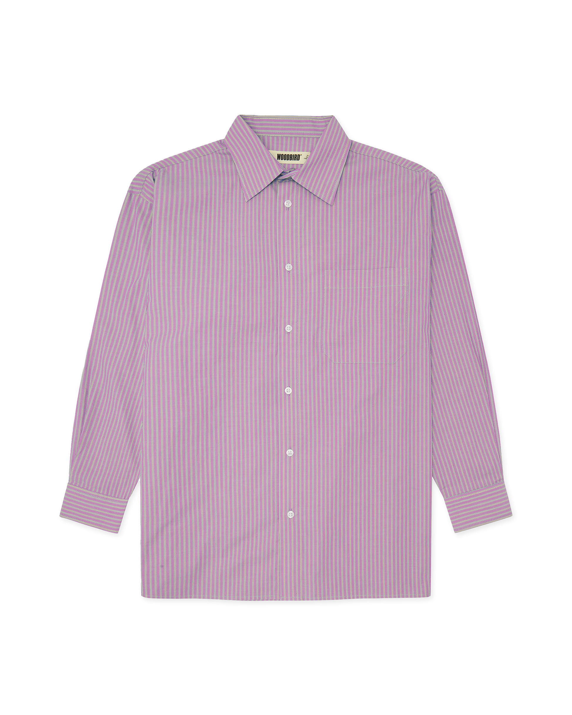 Woodbird Female WBZimo Stripped Shirt Shirts White-Pink