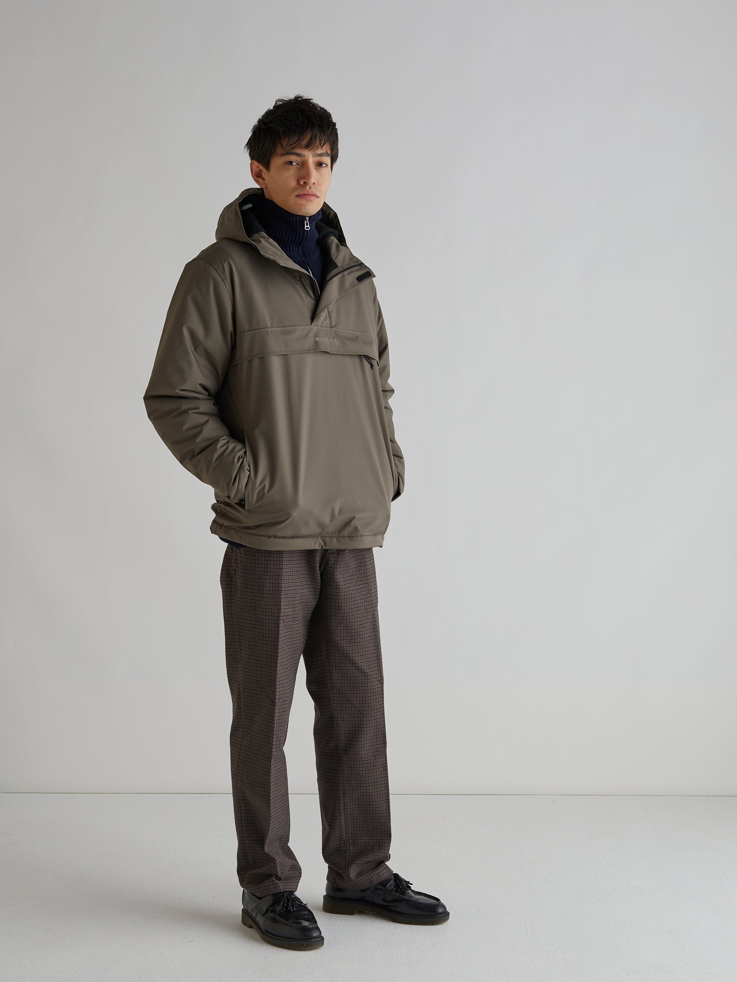 Woodbird Frenzy Anorak Jacket Outerwear Dust Green
